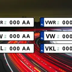 Przykładowe tablice rejestracyjne: DWR, DW, DKL, VWR, VW, VKL. Wybierz swoją dx rejestracja!