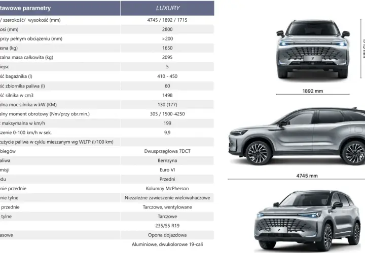 Nowoczesny SUV BYD Song Plus DM-i, znany jako baic 7 wymiary, prezentuje elegancki design i imponujące parametry techniczne.